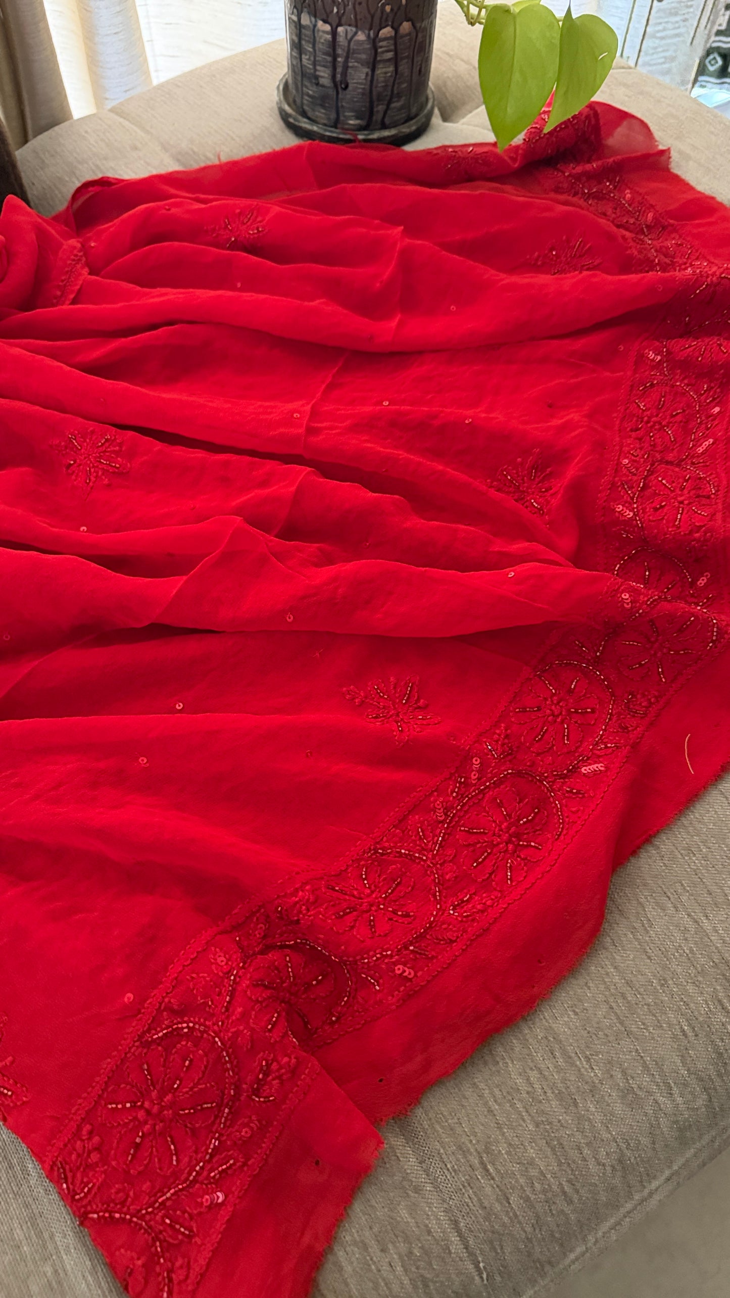 Party Wear Cut Dana Sequin Chikankari Suit for Women