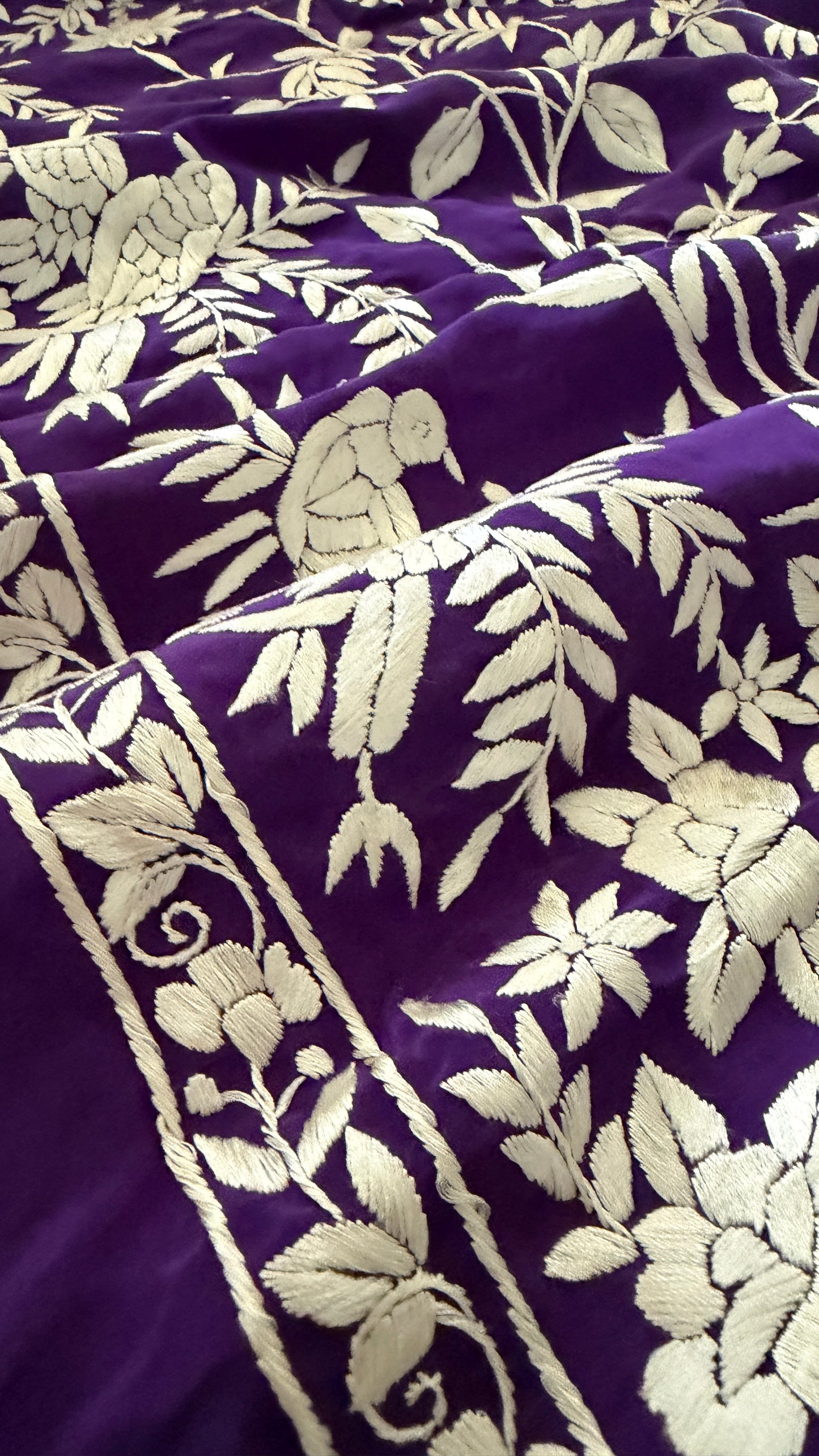 Exclusive Hand Embroidered Parsi Gara Jacket (Unstitched)