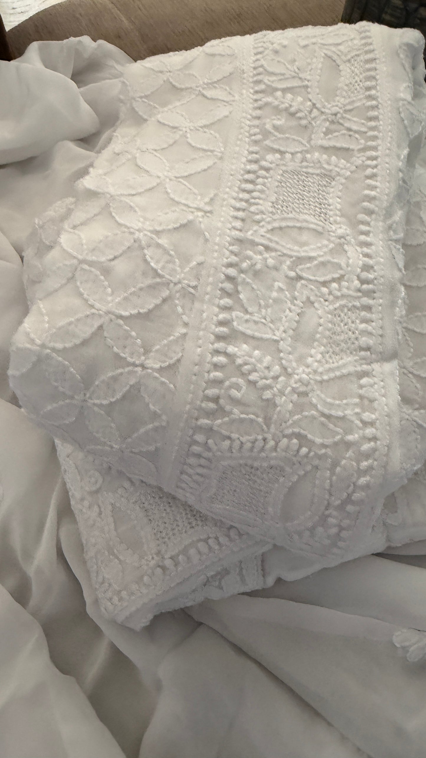 White Hand Jaali Chikankari Anarkali Suit
