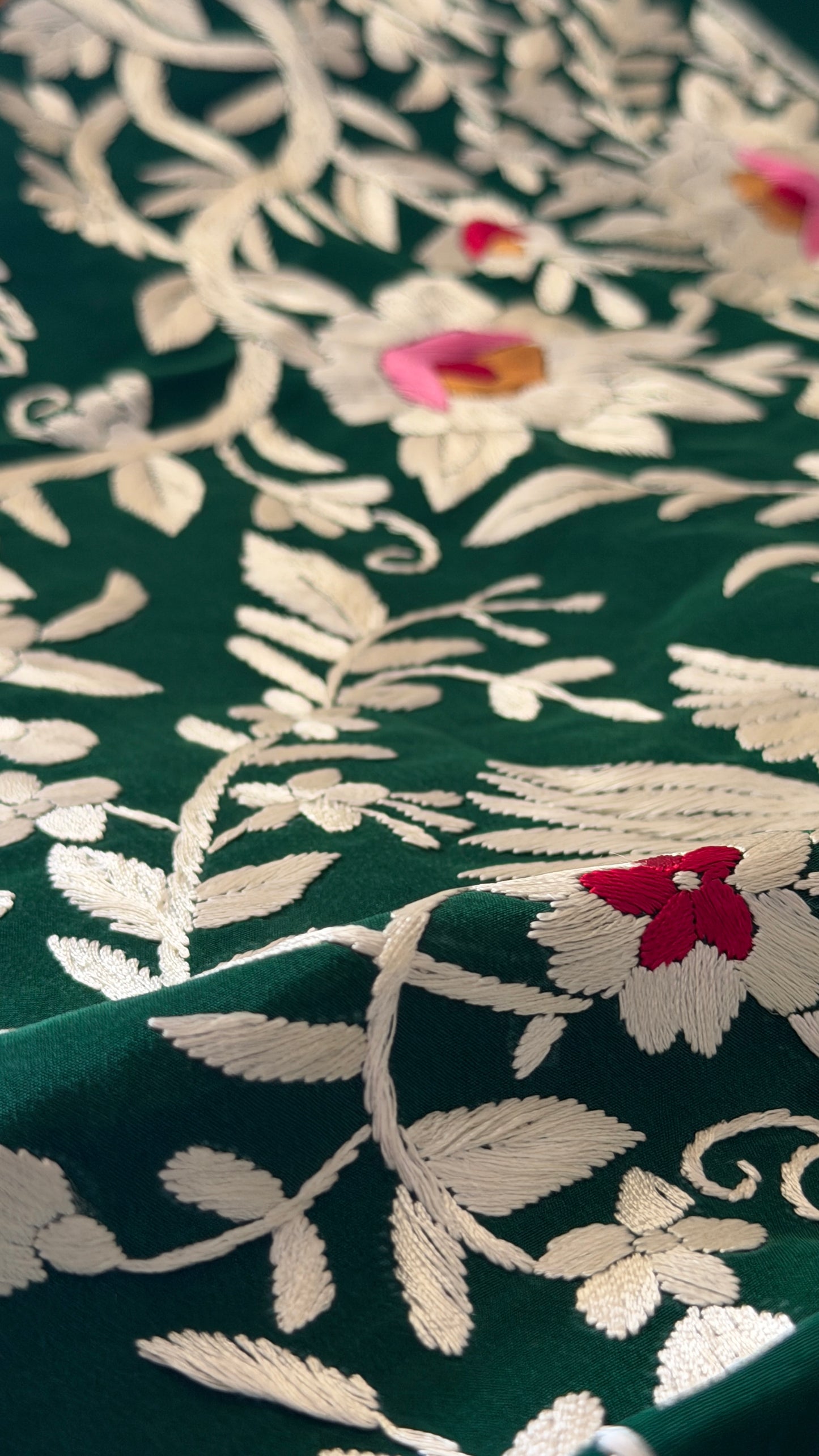 Exclusive Hand Embroidered Parsi Gara Jacket (Unstitched)