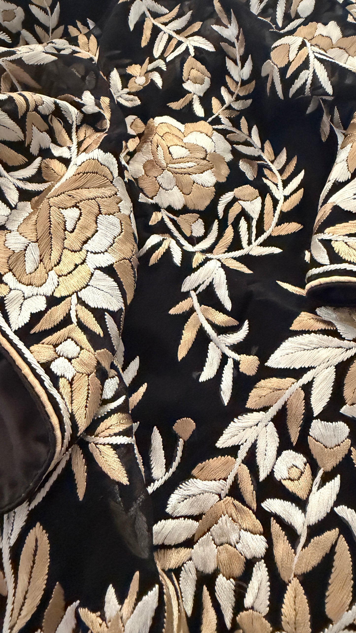 Heirloom Pure Georgette Parsi Gara Saree