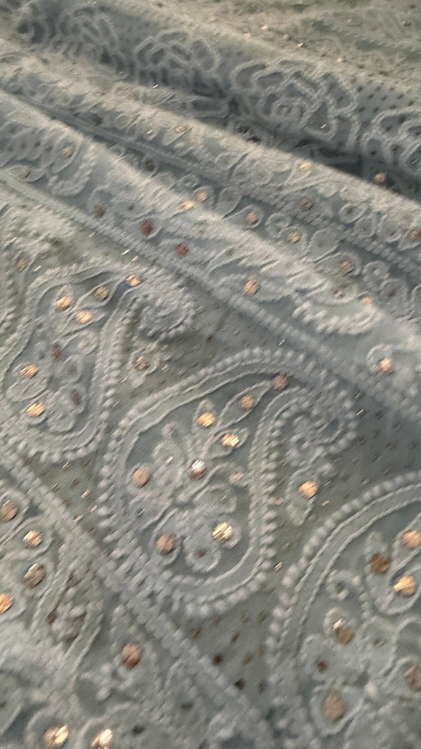 Exclusive Powder Blue Mukaish Chikankari Saree