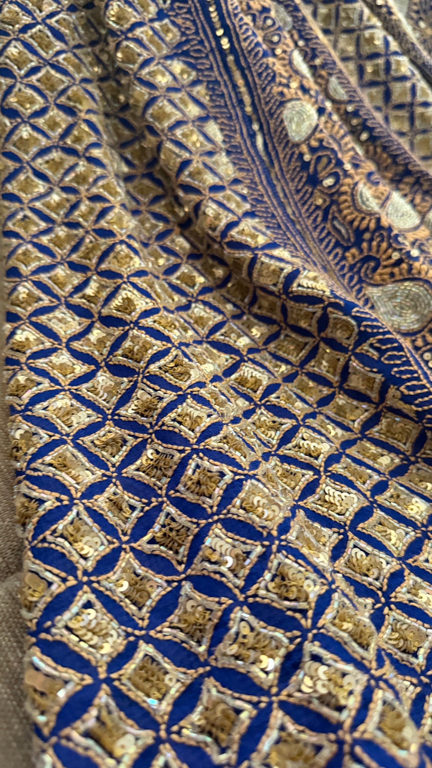 Masterpiece Blue Cut Dana Chikankari Lehenga Set