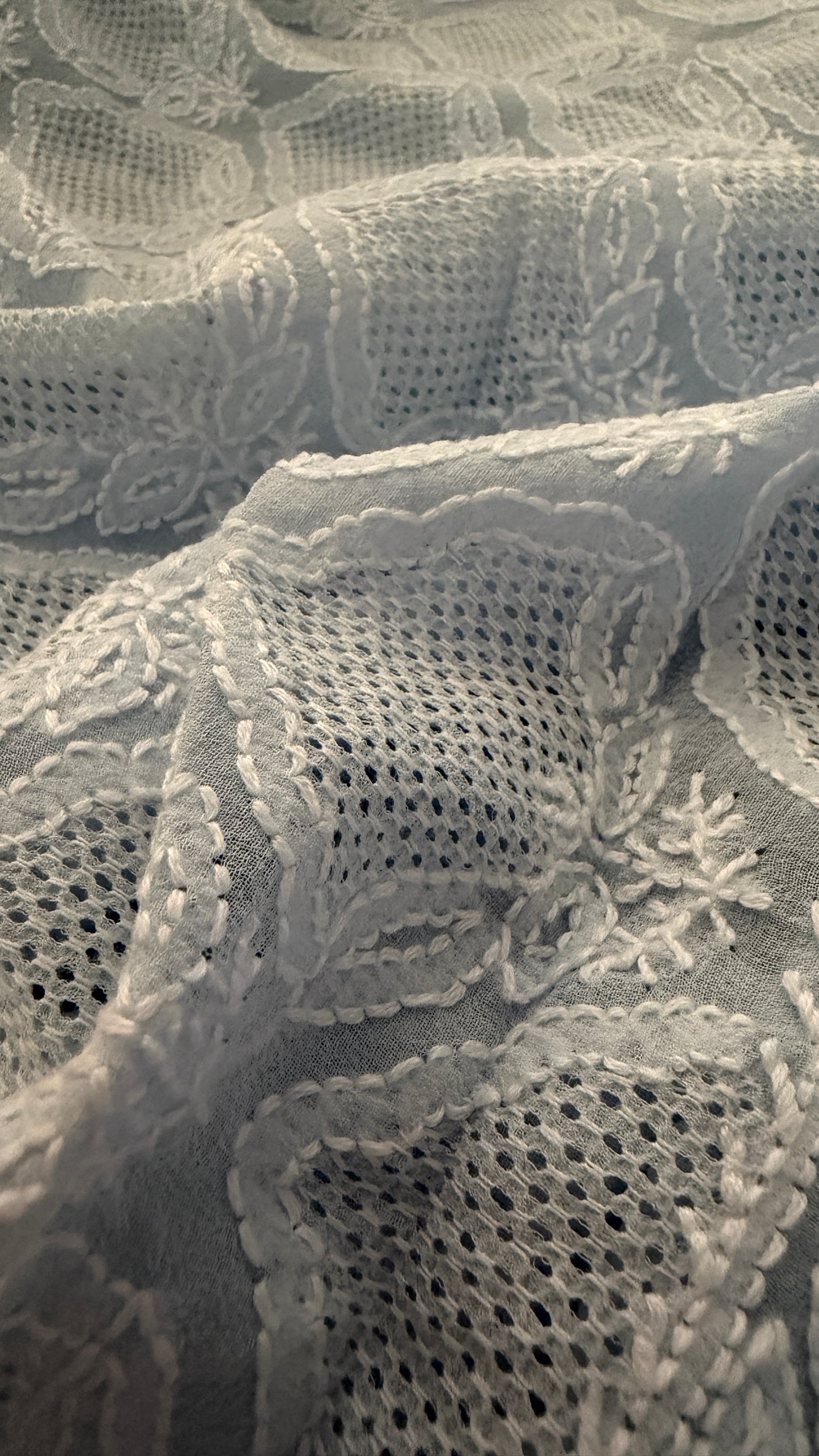 Exclusive Powder Blue Hand Jaali Chikankari Suit