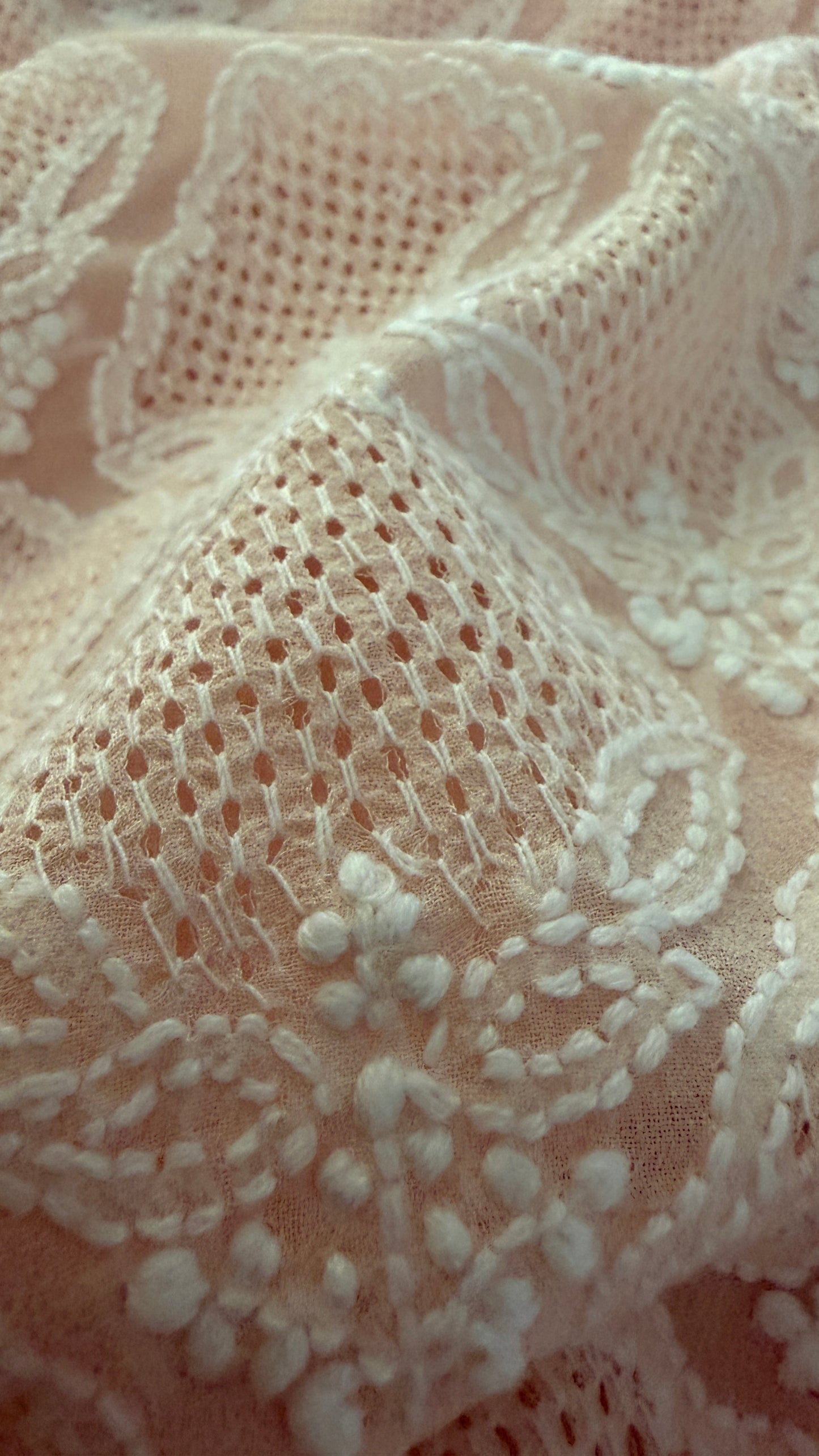 Pastel Pink Hand Jaali Chikankari Suit