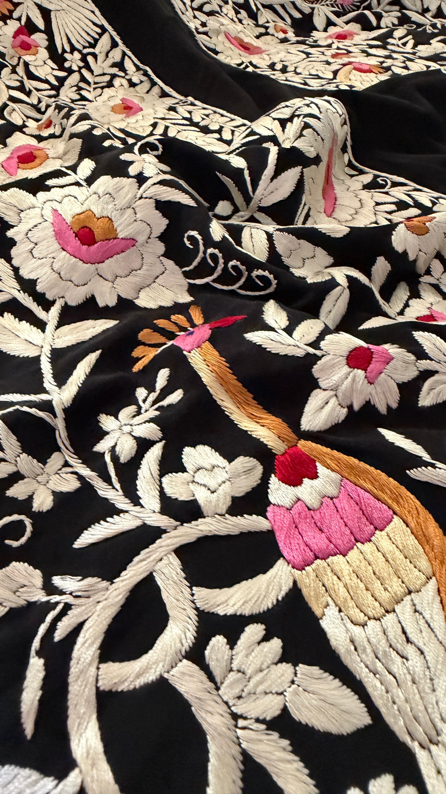 Exclusive Parsi Gara Hand Embroidered Jacket (Unstitched)