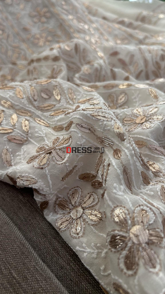 All Over Front and Back Chikankari Gota Patti Suit Chikankari Suits