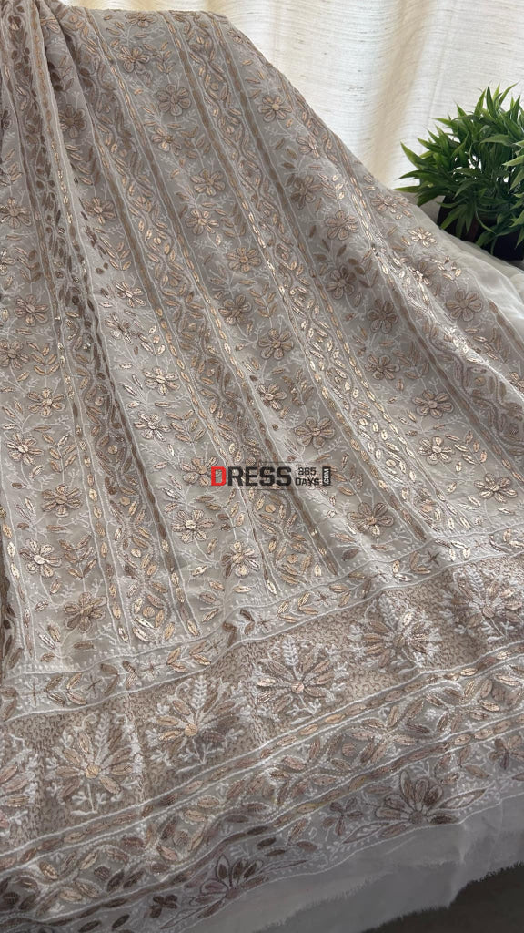 All Over Front and Back Chikankari Gota Patti Suit Chikankari Suits