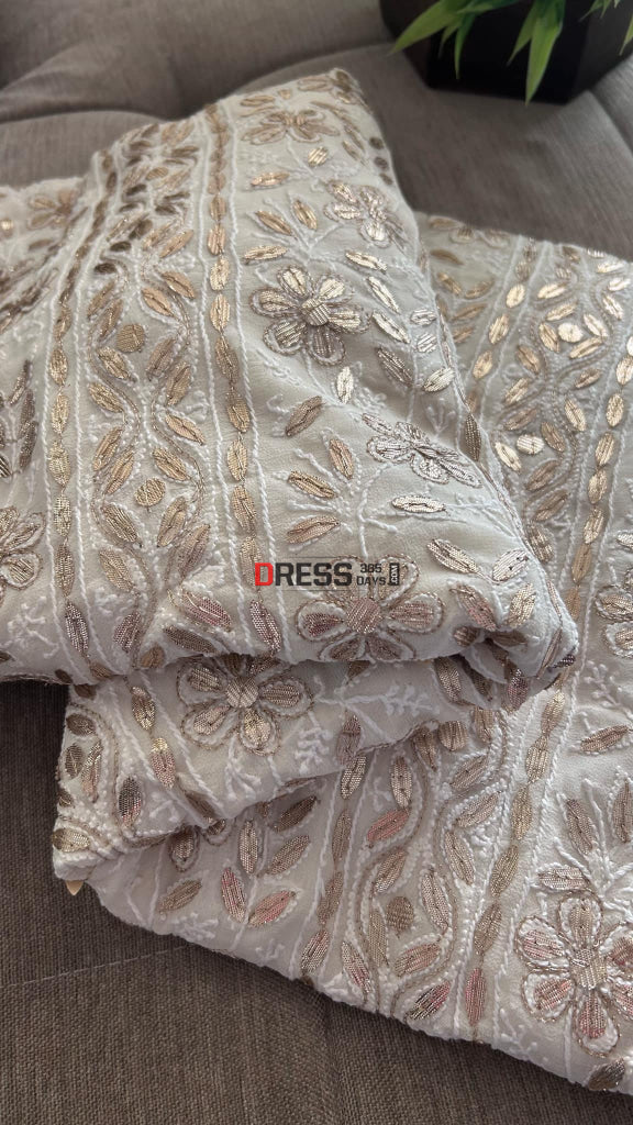 All Over Front and Back Chikankari Gota Patti Suit Chikankari Suits