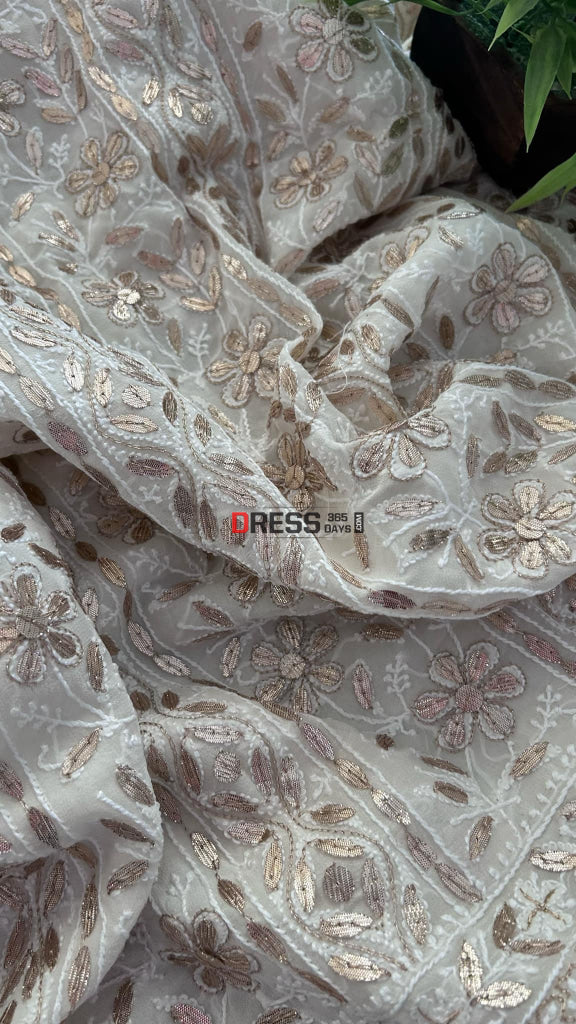 All Over Front and Back Chikankari Gota Patti Suit Chikankari Suits