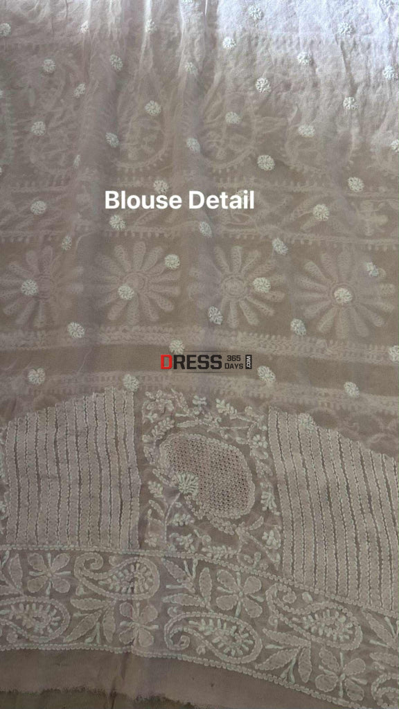 Baby PInk Hand Jaali Hand Jaali Saree Chikankari Saree