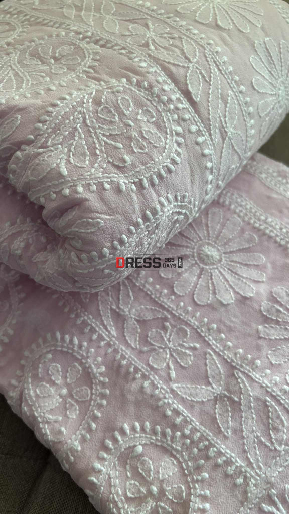 Baby PInk Hand Jaali Hand Jaali Saree Chikankari Saree