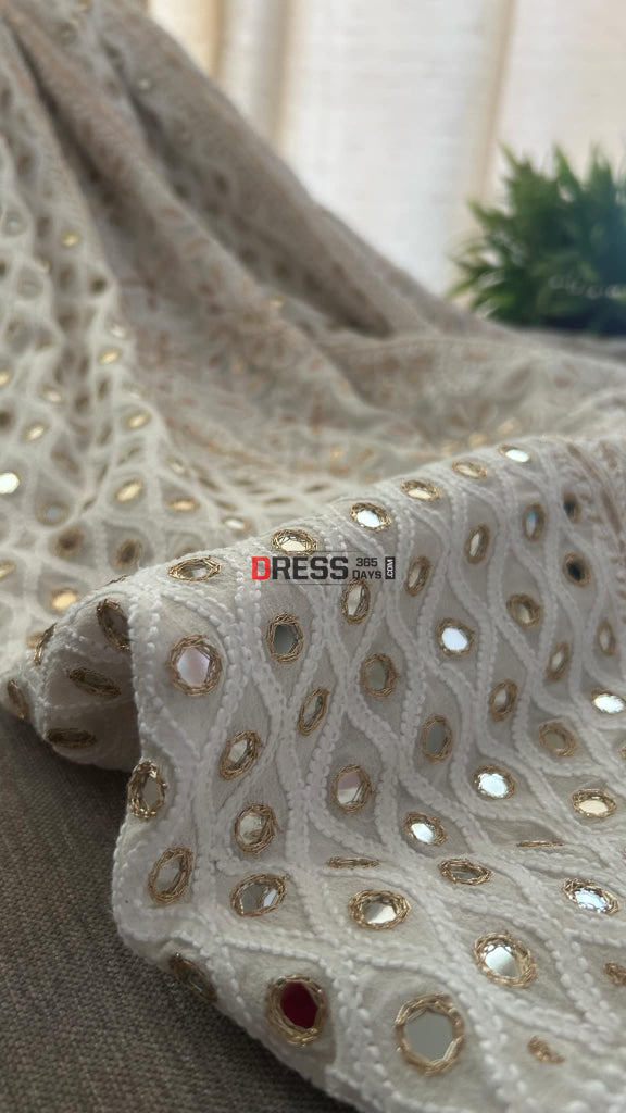 Chikankari Mirror & Gota Patti Lehenga Skirt (Only Skirt) Chikankari Lehenga