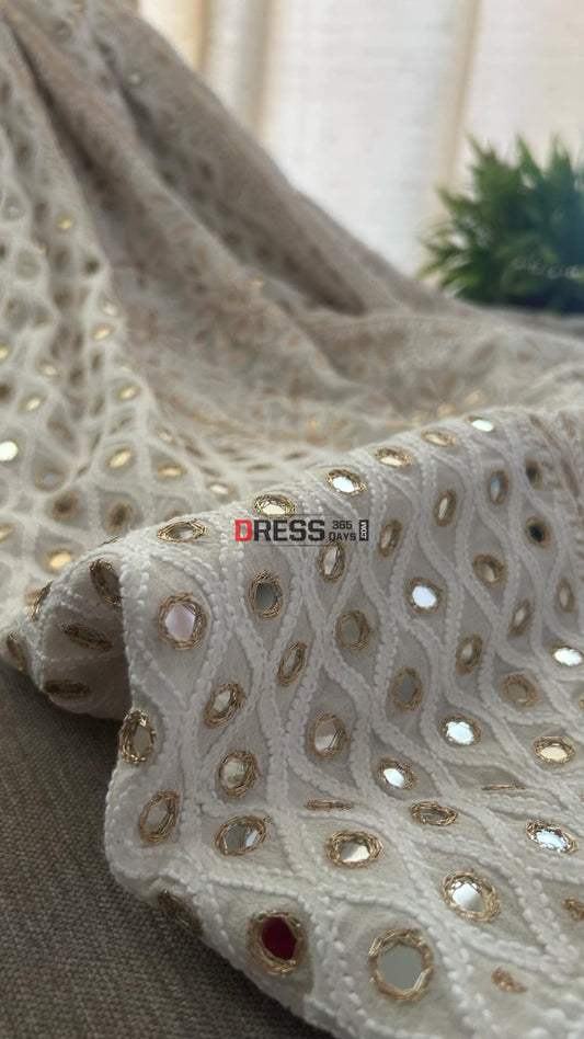 Chikankari Mirror & Gota Patti Lehenga Skirt (Only Skirt) Chikankari Lehenga