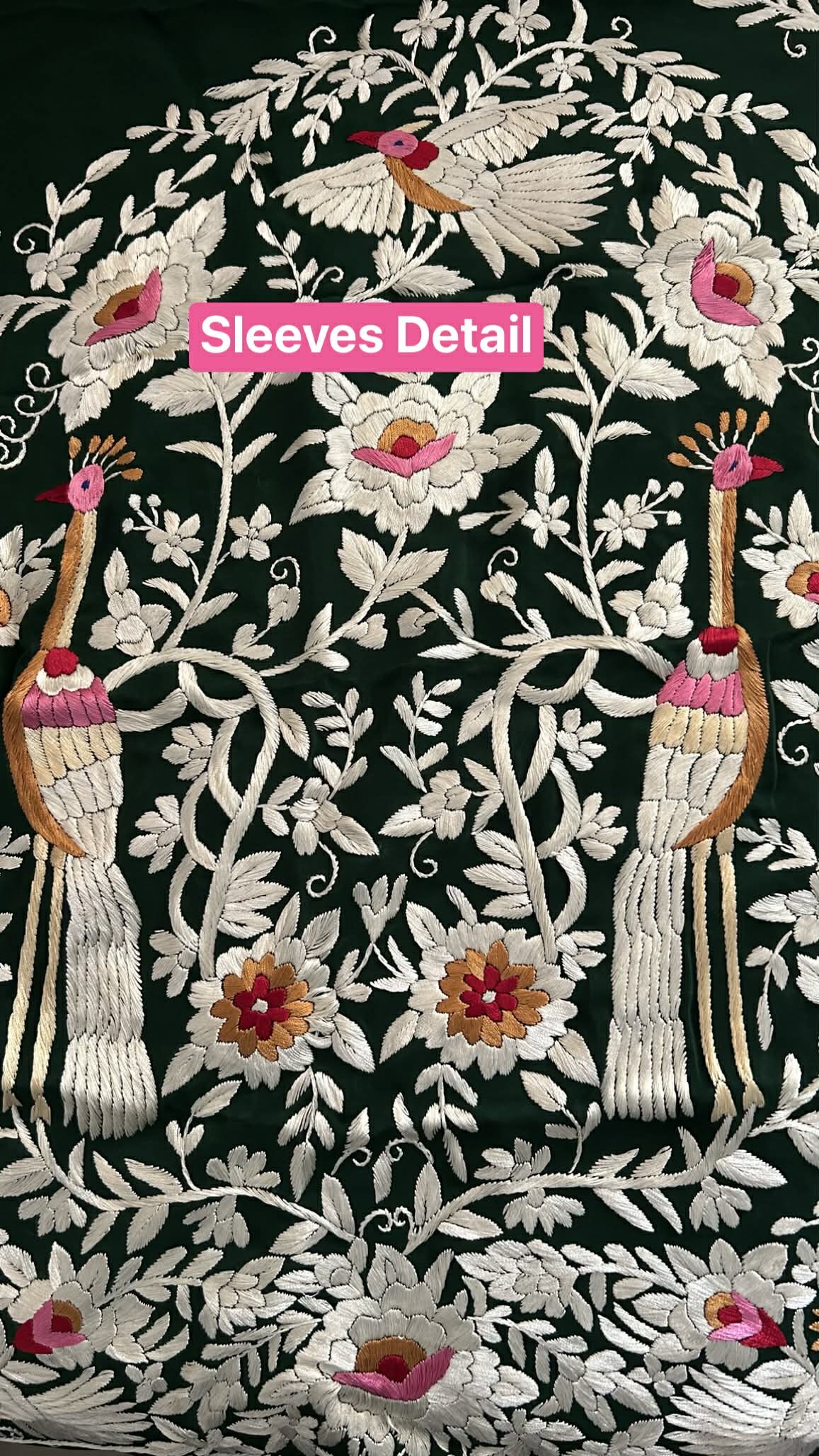 Exclusive Parsi Gara Hand Embroidered Jacket (Unstitched)