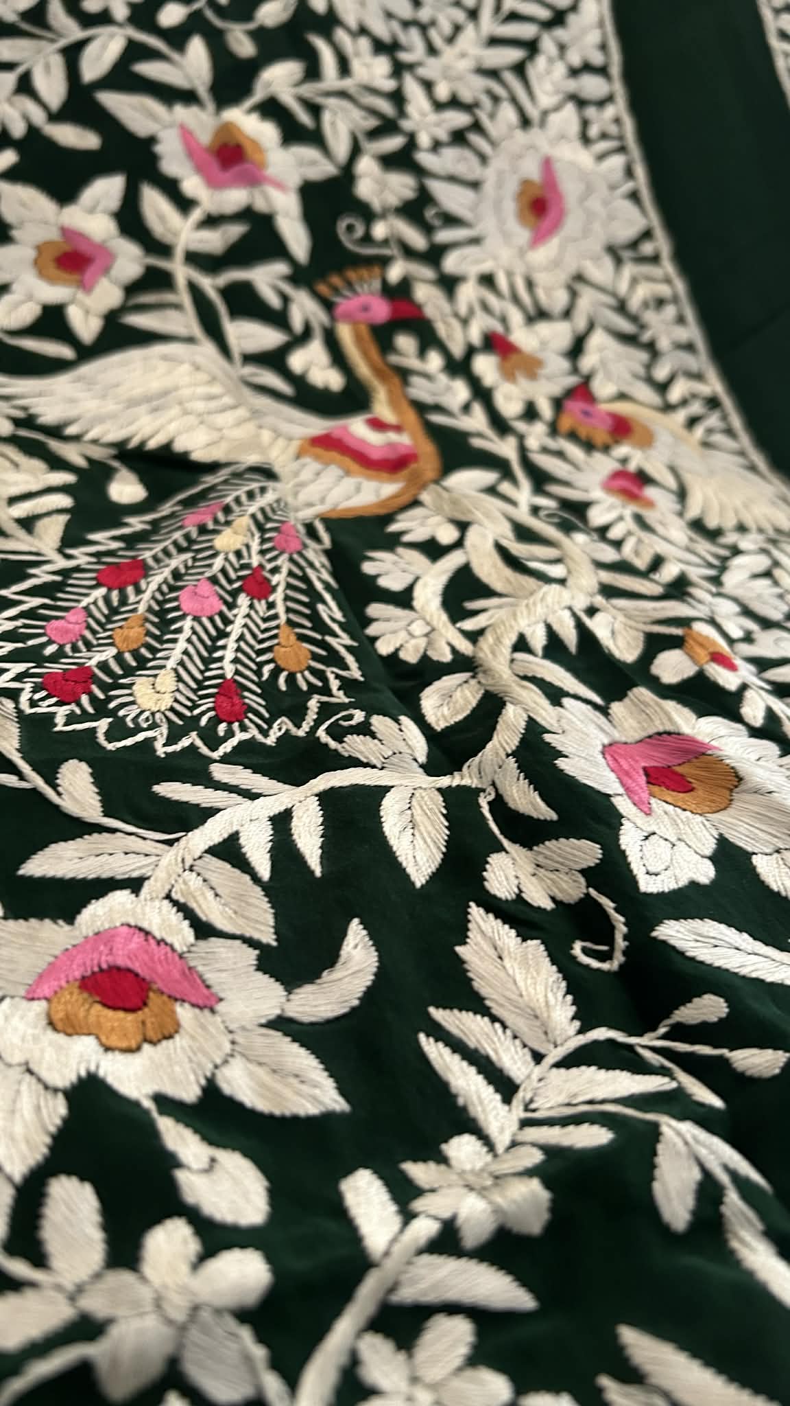 Exclusive Parsi Gara Hand Embroidered Jacket (Unstitched)