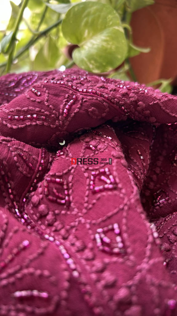 Designer Cut Dana & Sequin Chikankari Anarkali Suit Chikankari Anarkali