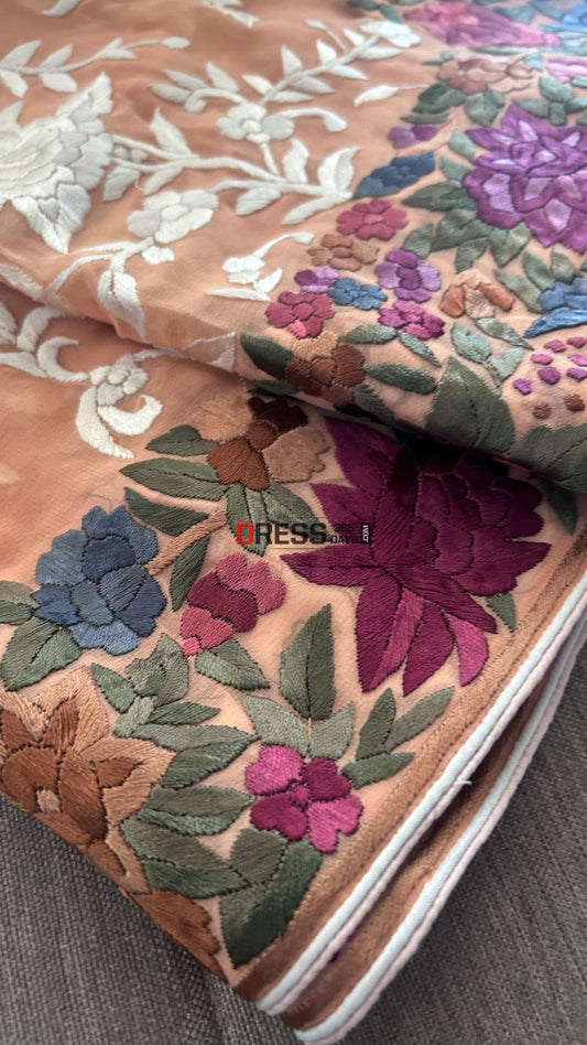 Designer Parsi Gara Dupatta Parsi Gara Dupatta