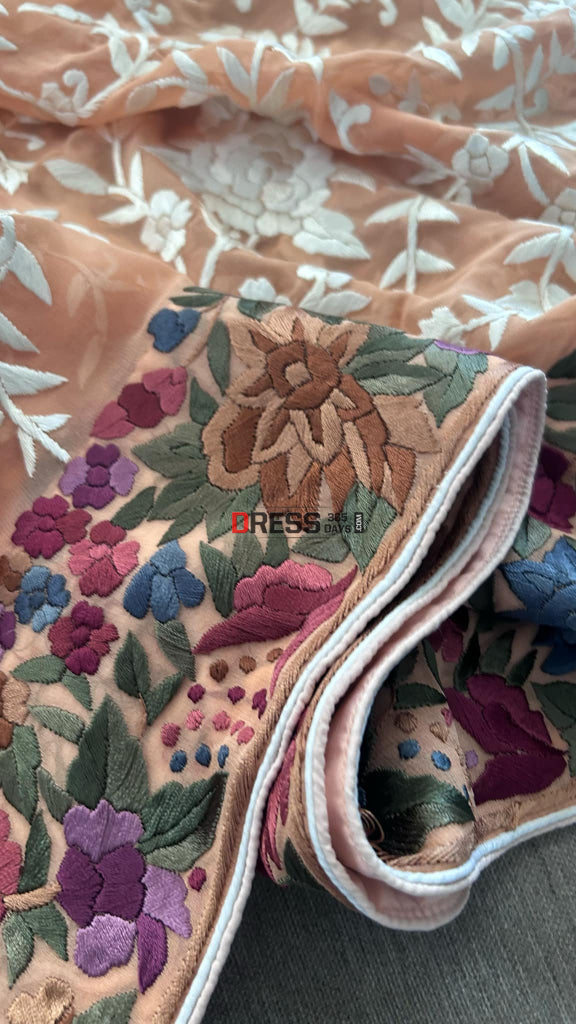 Designer Parsi Gara Dupatta Parsi Gara Dupatta