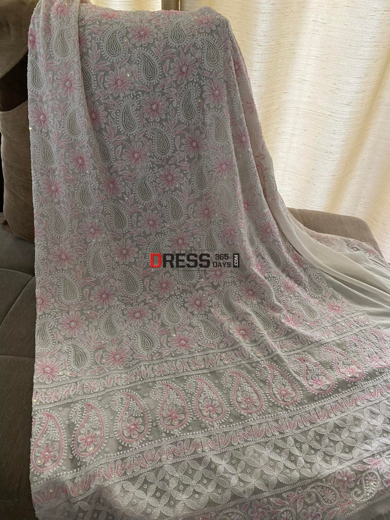 Designer Pearl Chikankari Suit Suits