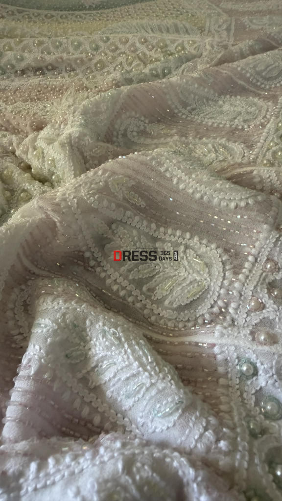 Designer Pearl Cut Dana Chikankari Anarkali & Dupatta Set - Chikankari Anarkali