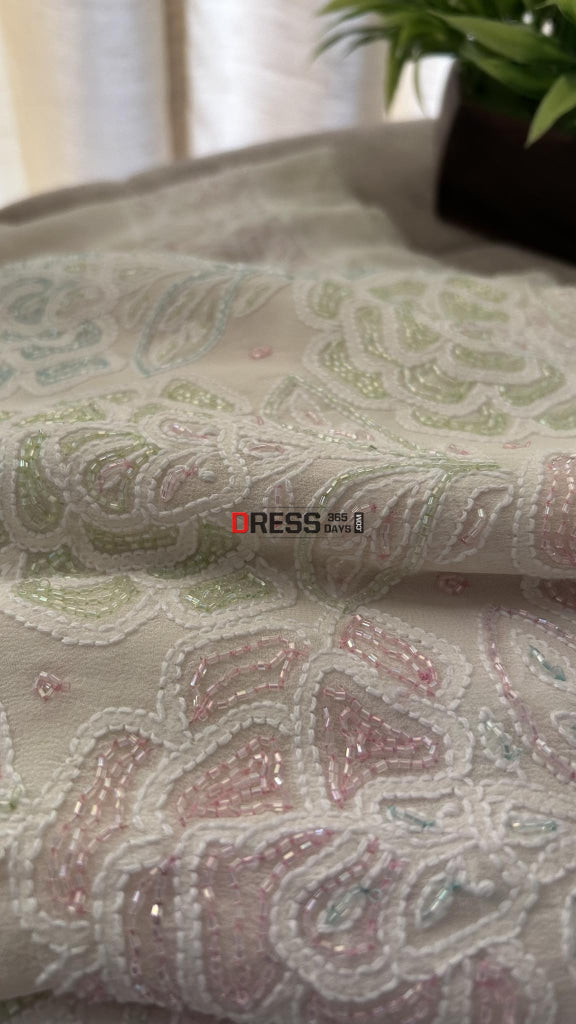 Heavy Cut Dana Work Chikankari Suit (Kurta & Dupatta) Chikankari Suits