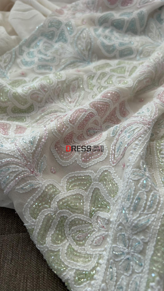 Heavy Cut Dana Work Chikankari Suit (Kurta & Dupatta) Chikankari Suits
