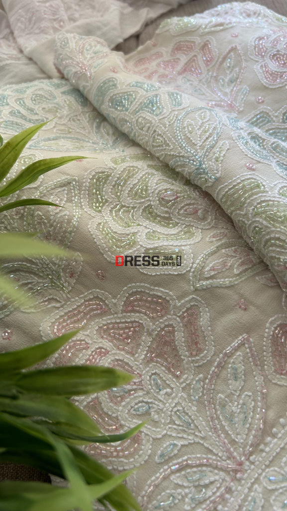 Heavy Cut Dana Work Chikankari Suit (Kurta & Dupatta) Chikankari Suits