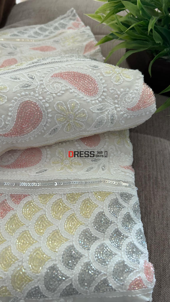 Heavy Cut Dana Work Chikankari Suit (Kurta & Dupatta) Chikankari Suits