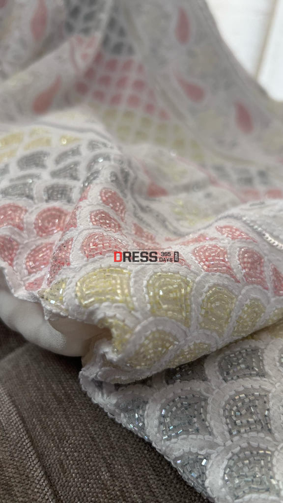 Heavy Cut Dana Work Chikankari Suit (Kurta & Dupatta) Chikankari Suits