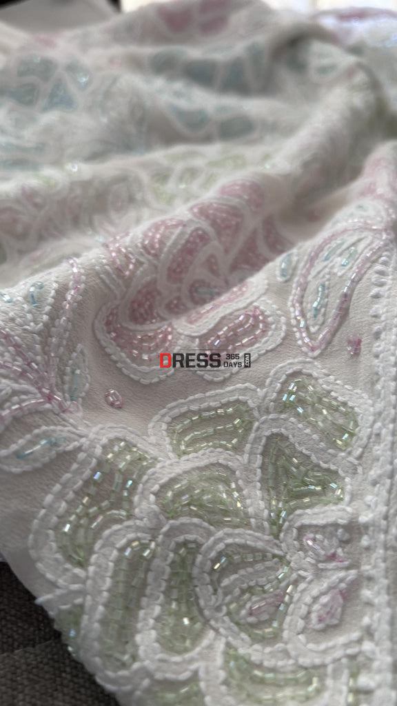 Heavy Cut Dana Work Chikankari Suit (Kurta & Dupatta) Chikankari Suits