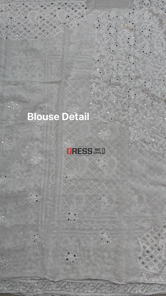 Blouse in Chikankari