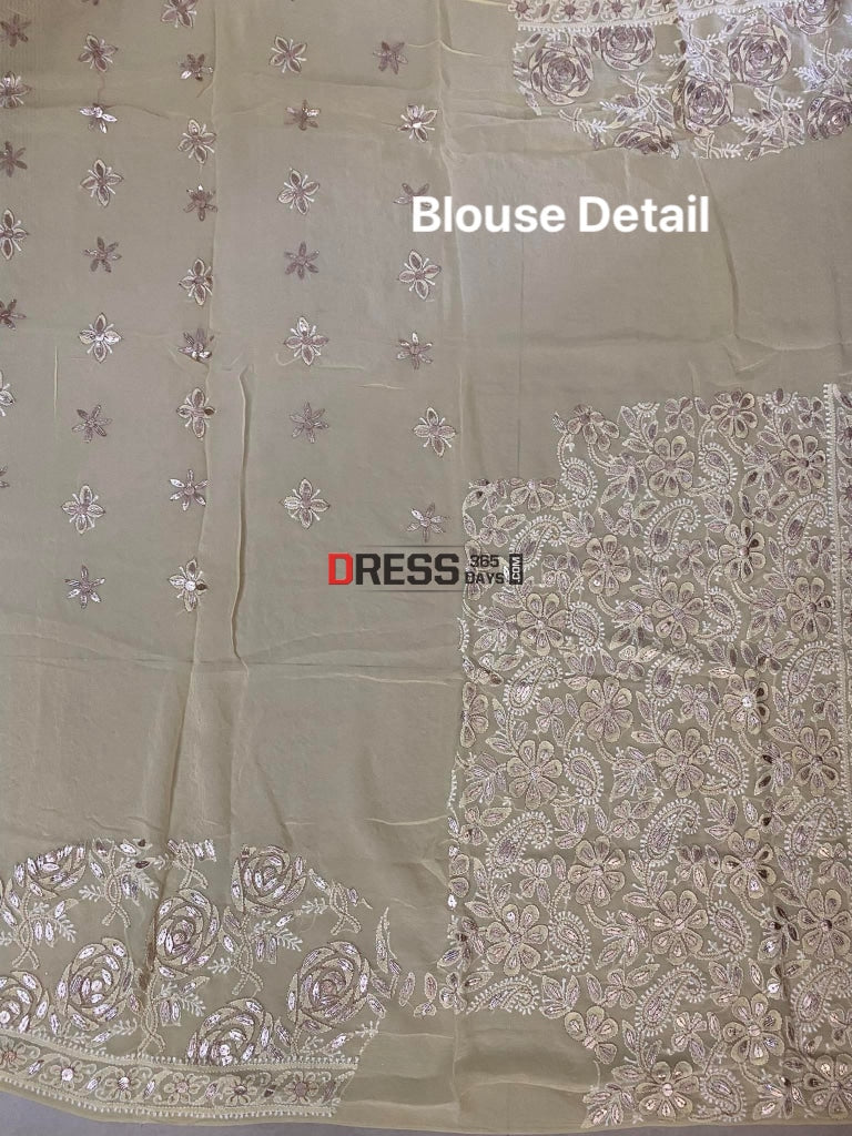 Lemon Yellow Gota Patti Chikankari Lehenga Set