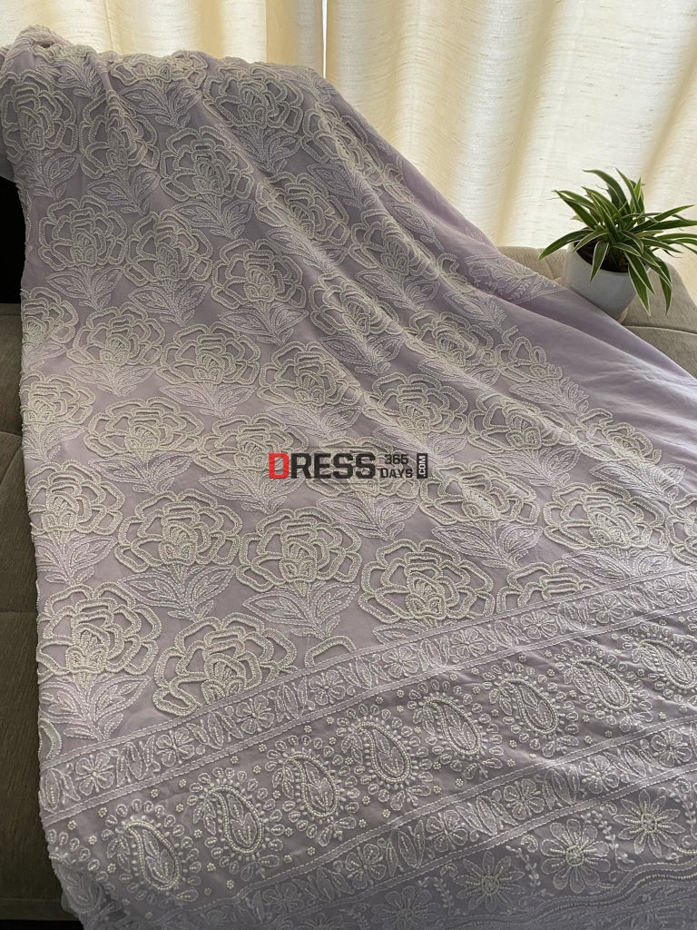 Lilac Pearl Lucknowi Chikankari Suit Suits