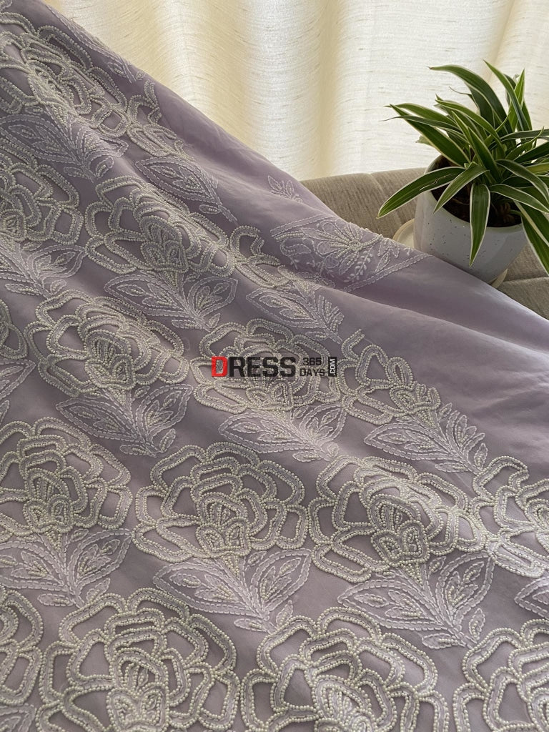 Lilac Pearl Lucknowi Chikankari Suit Suits