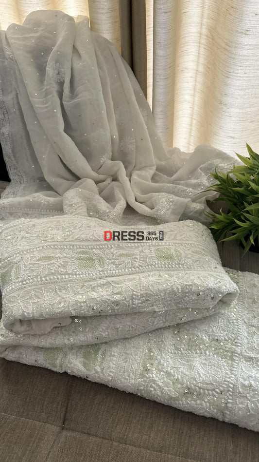 Masterpiece Cut Dana Chikankari Anarkali Suit Chikankari Anarkali