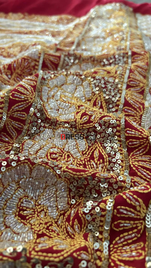 Masterpiece Cut Dana Sequin Chikankari Suit (Kurta & Dupatta) Chikankari Suits