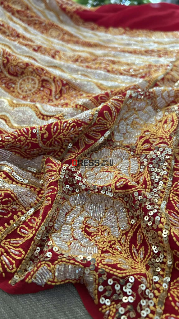 Masterpiece Cut Dana Sequin Chikankari Suit (Kurta & Dupatta) Chikankari Suits