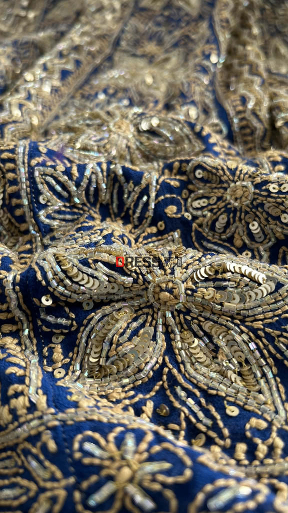 Masterpiece Cut Dana & Sequins Work Chikankari Anarkali Suit Chikankari Anarkali