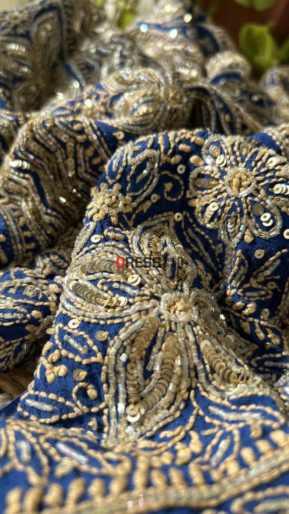 Masterpiece Cut Dana & Sequins Work Chikankari Anarkali Suit Chikankari Anarkali