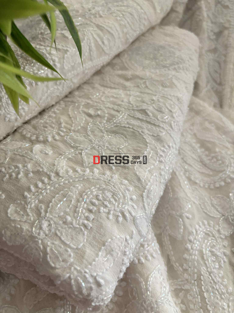 Masterpiece Cutdana Chikankari Lehenga Set Chikankari Lehenga