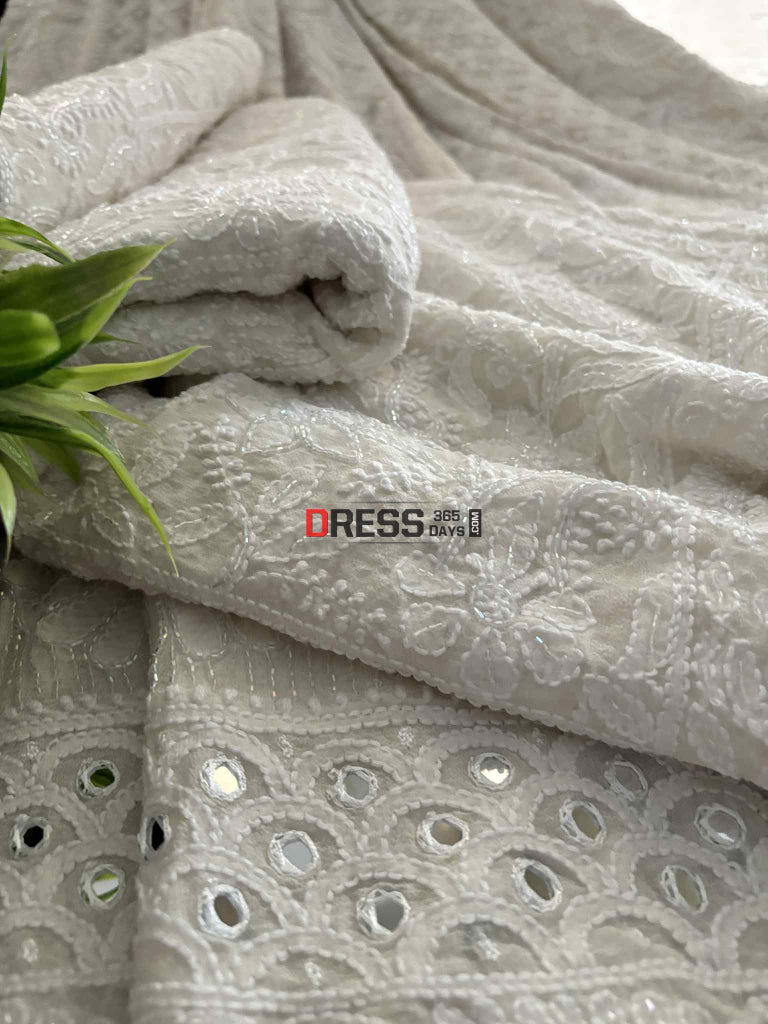 Masterpiece Cutdana Chikankari Lehenga Set Chikankari Lehenga