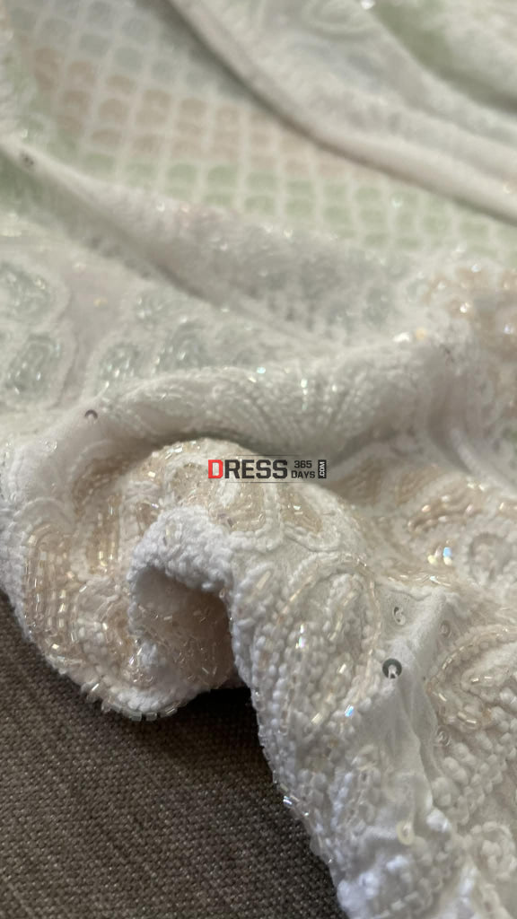 Masterpiece Cutdana Chikankari Lehenga Set Chikankari Lehenga