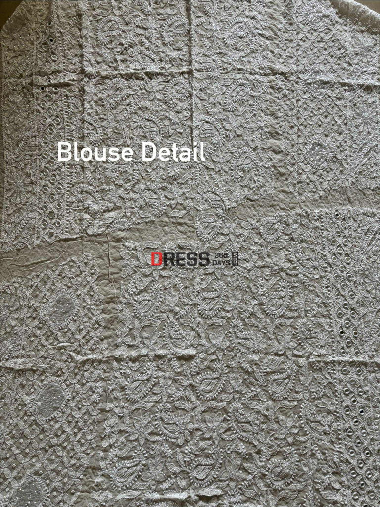 Masterpiece Cutdana Chikankari Lehenga Set Chikankari Lehenga