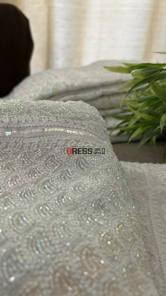 Masterpiece Cutdana Chikankari Lehenga Set Chikankari Lehenga