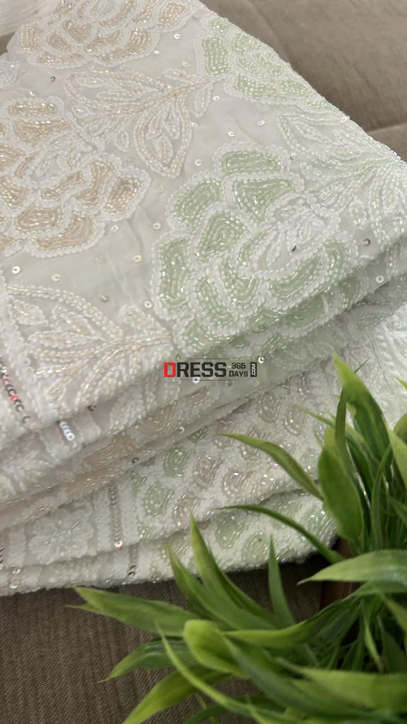 Masterpiece Cutdana Chikankari Lehenga Set Chikankari Lehenga