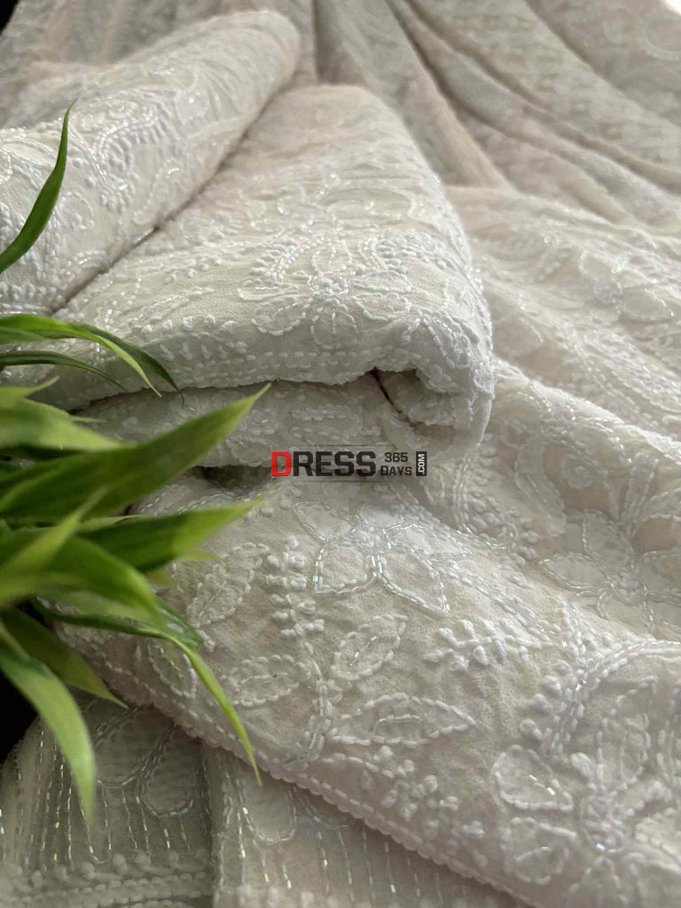 Masterpiece Cutdana Chikankari Lehenga Set Chikankari Lehenga