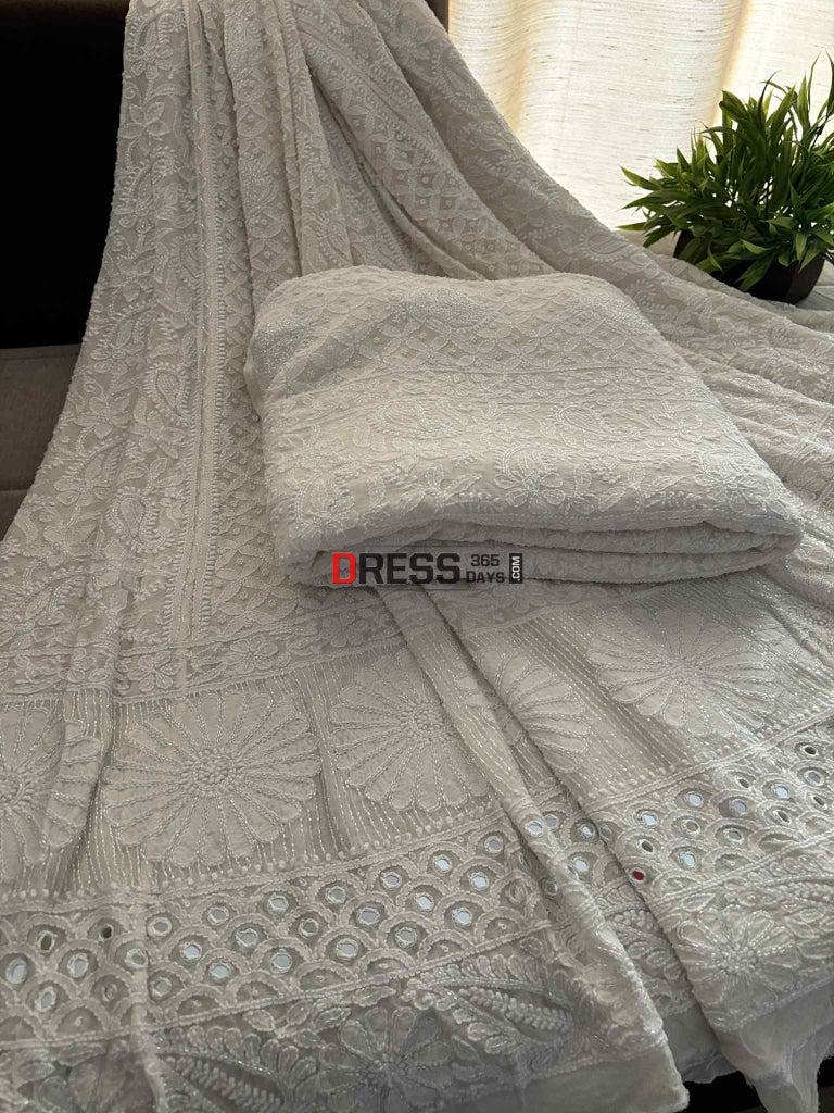 Masterpiece Cutdana Chikankari Lehenga Set Chikankari Lehenga