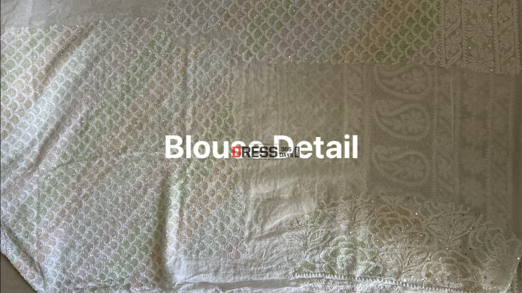 Masterpiece Cutdana Chikankari Lehenga Set Chikankari Lehenga