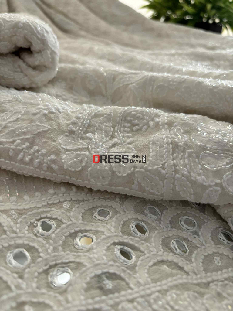 Masterpiece Cutdana Chikankari Lehenga Set Chikankari Lehenga